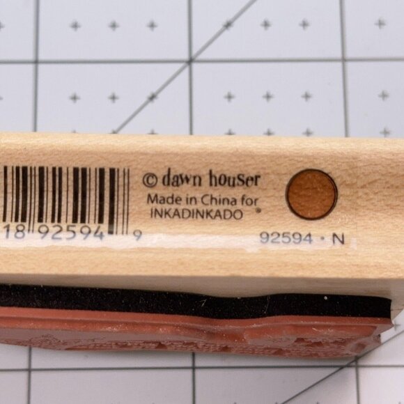 Dawn Houser Fashion Shoe Rubber Stamp 92594 French Words Slide Mule Heel Craft - Picture 3 of 4